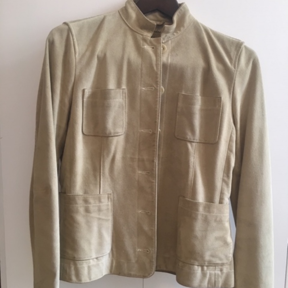 Banana Republic suede military jacket